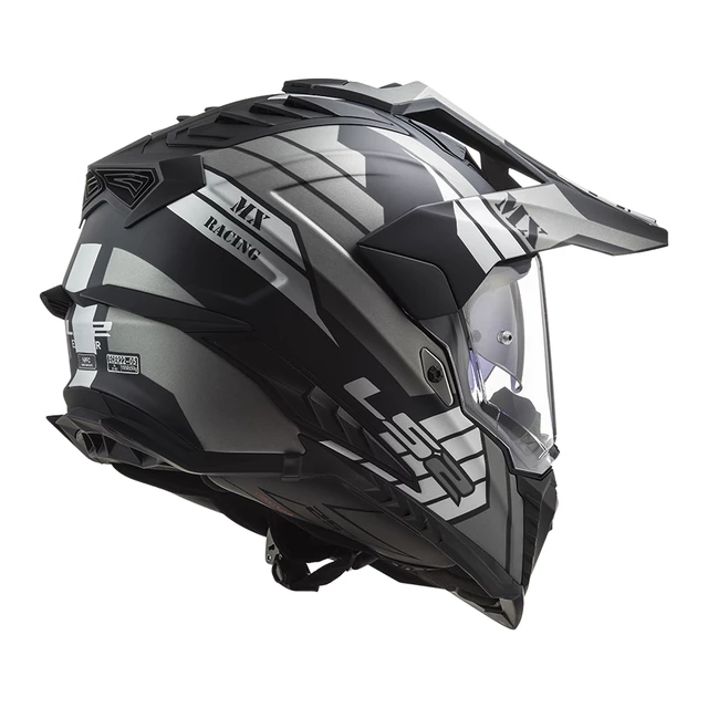 Enduro prilba LS2 MX701 Explorer Atlantis - Glossy Red White Blue