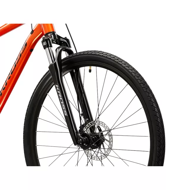 Pánsky crossový bicykel Kross EVADO 3.0 28" - model 2025 - oranžová/čierna/lesk