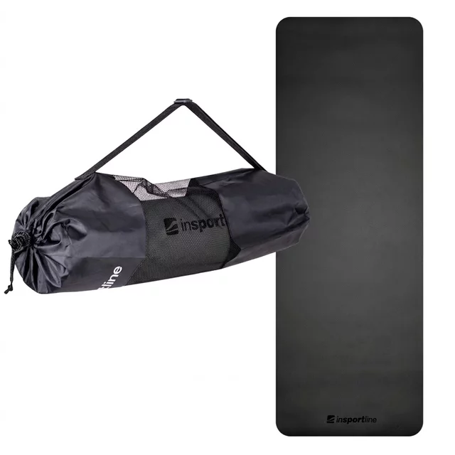 Karimatka inSPORTline EVA 173x60x0,4 cm - svetlo modrá - čierna