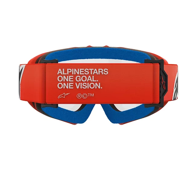 Detské motokrosové okuliare Alpinestars Vision Youth - Corp oranžová, čiré plexi