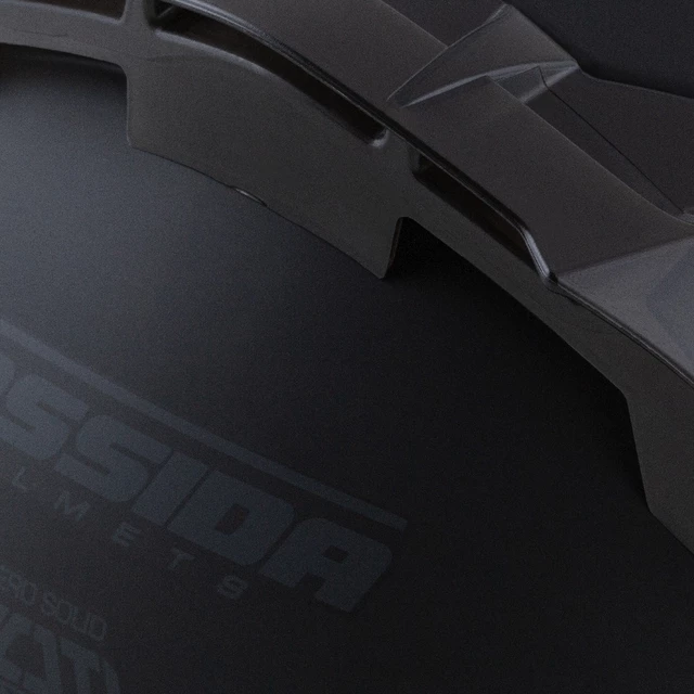 Moto prilba Cassida Aero Solid čierna matná/šedá