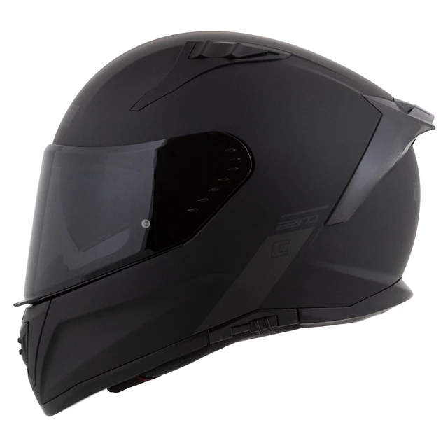 Moto prilba Cassida Aero Solid čierna matná/šedá