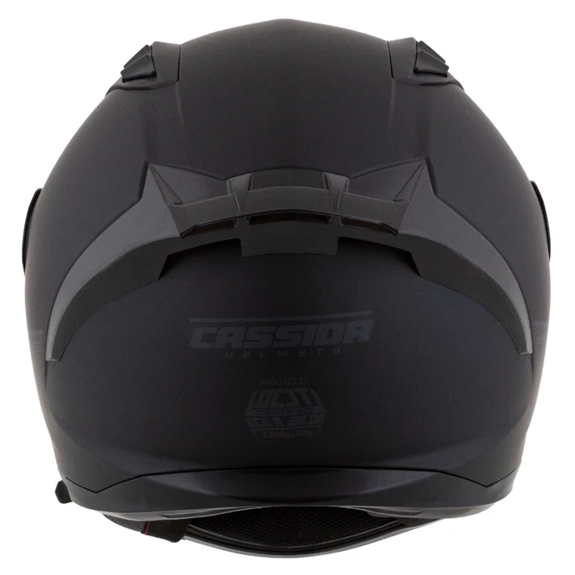 Moto prilba Cassida Aero Solid čierna matná/šedá