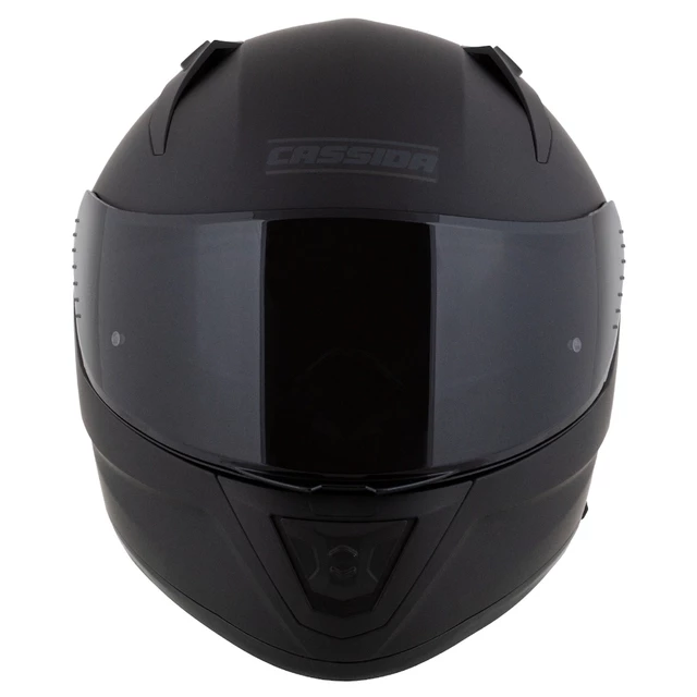 Moto prilba Cassida Aero Solid čierna matná/šedá