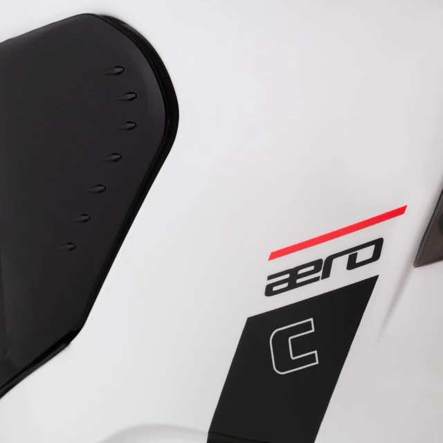 Moto prilba Cassida Aero Solid biela/čierna