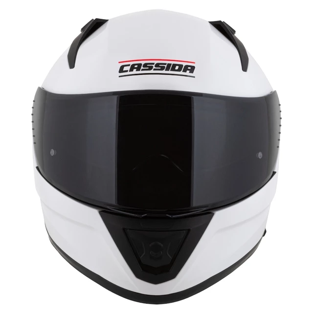 Moto prilba Cassida Aero Solid biela/čierna
