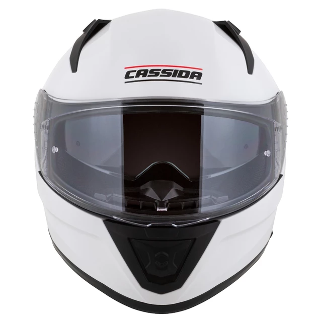 Moto prilba Cassida Aero Solid biela/čierna