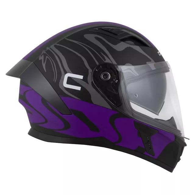 Moto prilba Cassida Orbit Multivers čierna matná/fialová/šedá/biela