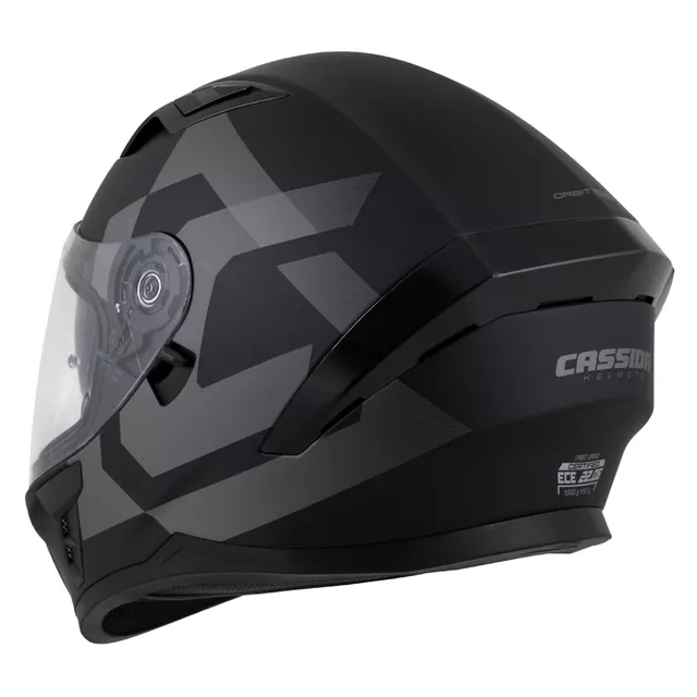 Moto prilba Cassida Orbit Grind čierna matná/šedá