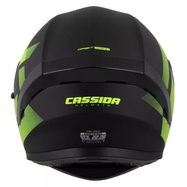 Moto prilba Cassida Orbit Grind čierna matná/žltá fluo