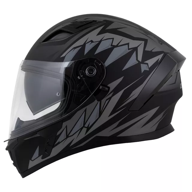 Moto prilba Cassida Orbit StriX čierna matná/šedá