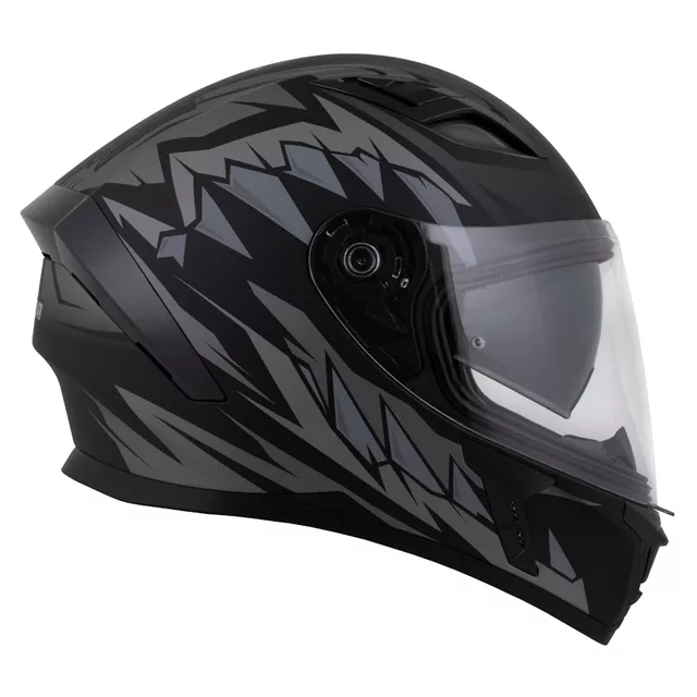 Moto prilba Cassida Orbit StriX čierna matná/šedá