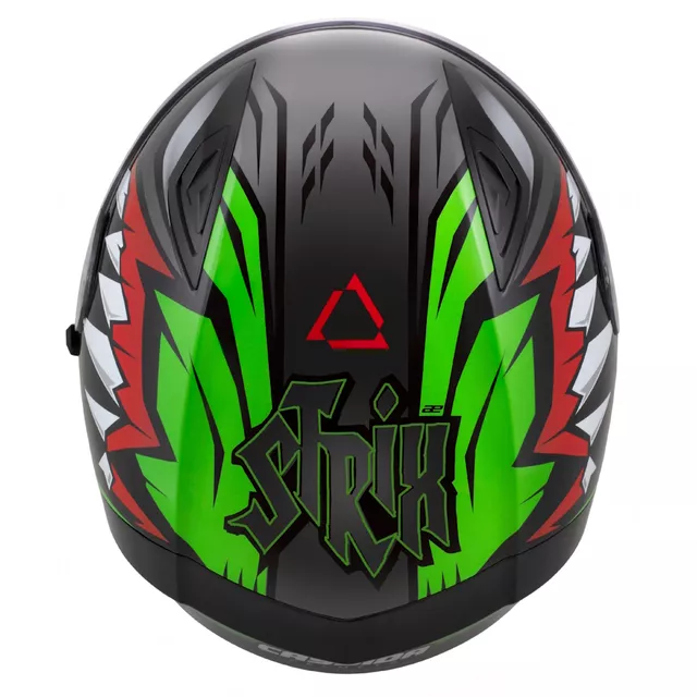 Moto prilba Cassida Orbit StriX červená/zelená/šedá/biela/čierna