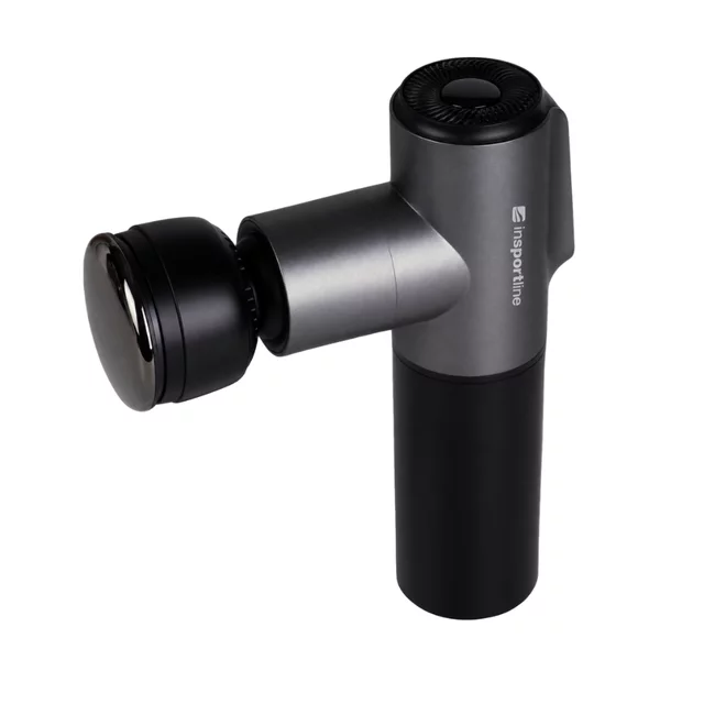 Masážna pištoľ s hrejivým/chladivým nástavcom inSPORTline IceBlaze • 2400 mAh • 1600-2800 rpm • až 6 mm