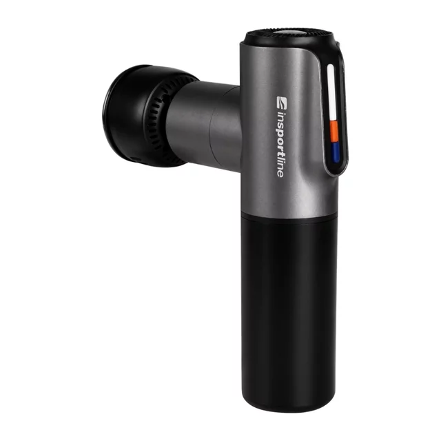 Masážna pištoľ s hrejivým/chladivým nástavcom inSPORTline IceBlaze • 2400 mAh • 1600-2800 rpm • až 6 mm