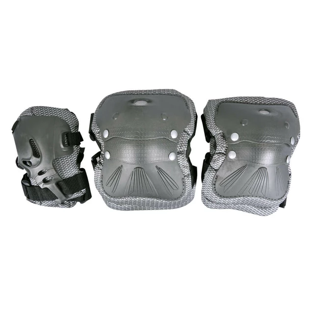 Chrániče Spartan Coolmax set 6-dielne - šedá