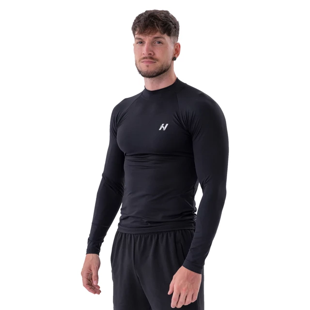 Pánské funkčné tričko Nebbia 328 - Black - Black