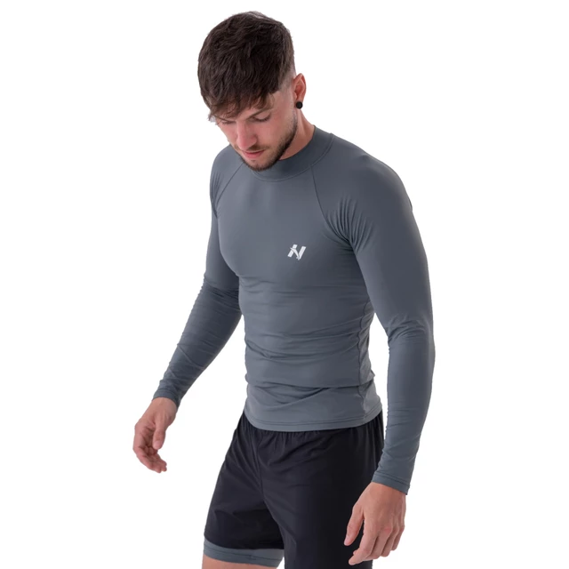 Pánské funkčné tričko Nebbia 328 - Black - Grey