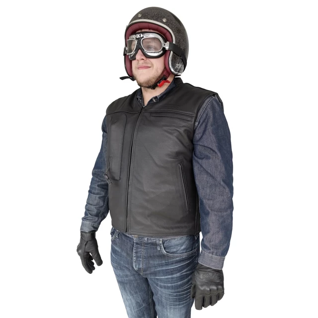 Airbagová chopper vesta Helite Custom - čierna
