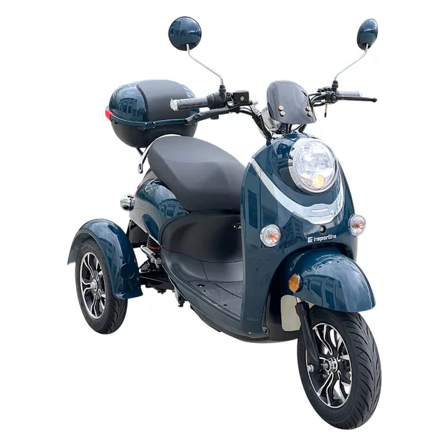 Elektrický trojkolesový vozík inSPORTline Tarra • 25km/h • až 45km dojazd - Gray Blue