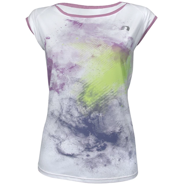 Dámske športové tričko Newline Imotion Print Tee - biela