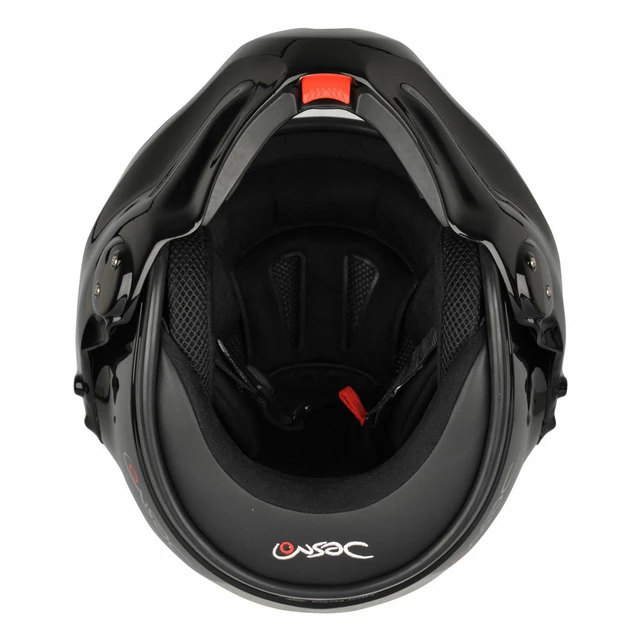 Preklápacia moto prilba ROOF Desmo Elico P/J - bielo-strieborná