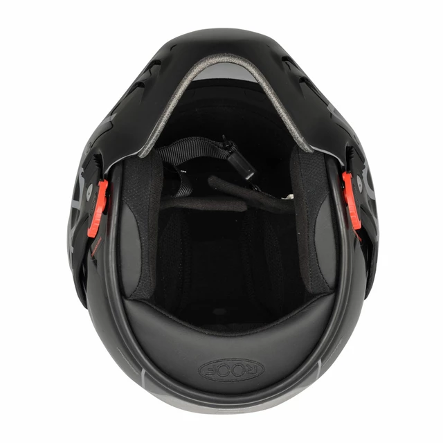 Preklápacia moto prilba Roof Boxer V8 Suzuka P/J - čierno-zelená