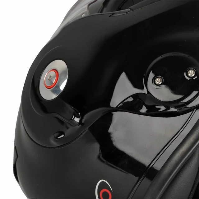 Preklápacia moto prilba ROOF Desmo Elico P/J - bielo-strieborná