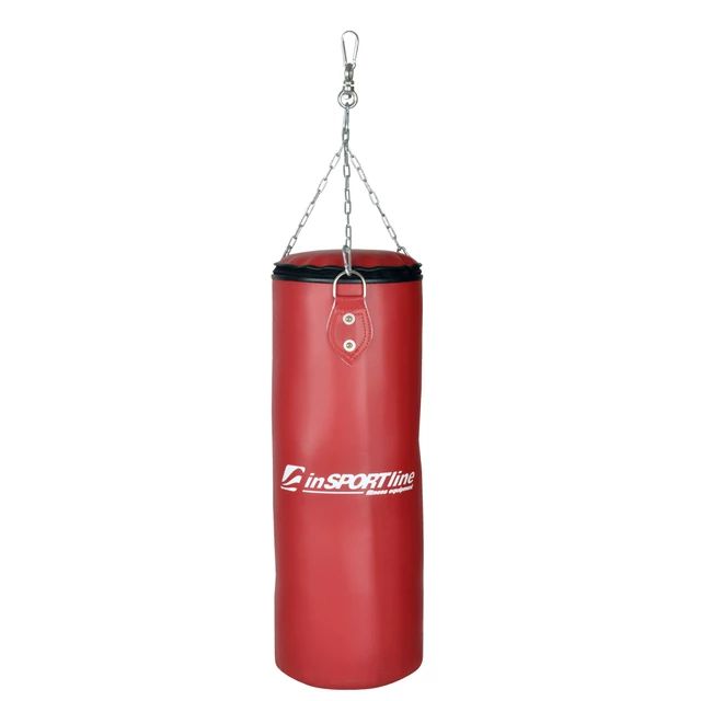 Detský boxovací vak inSPORTline 23x55cm / 10kg - červená - červená
