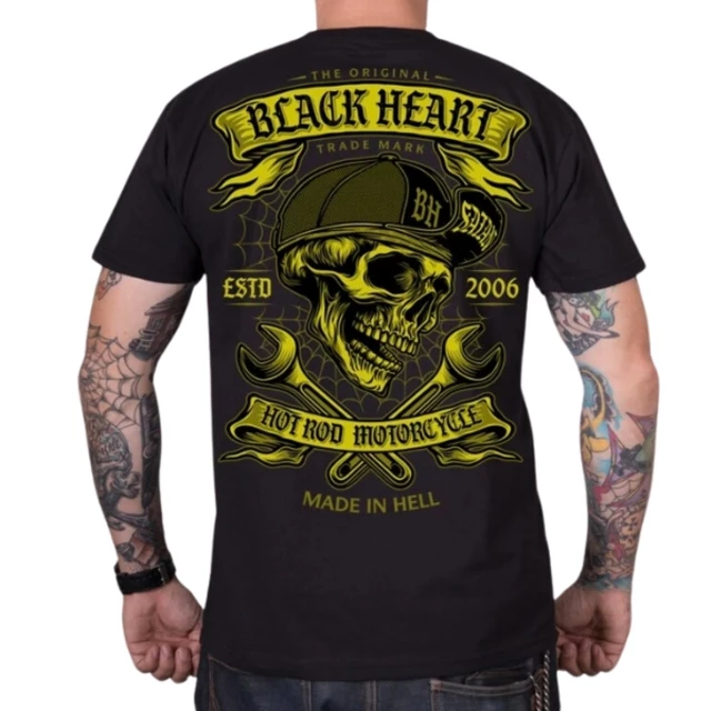 Tričko BLACK HEART Satan - čierna