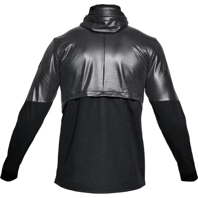 Pánska mikina Under Armour Swacket - BLACK FULL HEATHER / BLACK