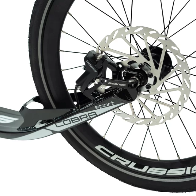 Kolobežka Crussis Cobra Sport 4.2-2 čierno-biela 26"/20"