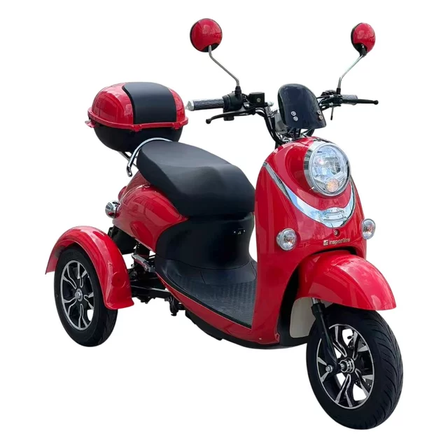 Elektrický trojkolesový vozík inSPORTline Tarra • 25km/h • až 45km dojazd - Red