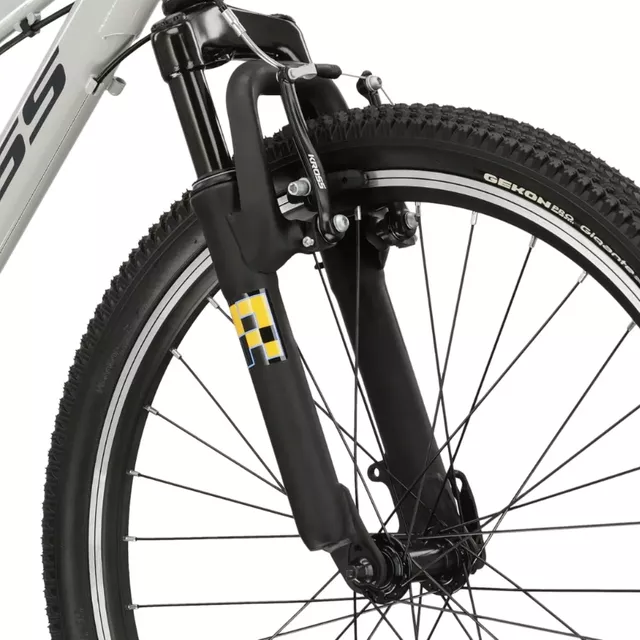 Juniorský bicykel Kross Dust JR 1.0 24" Gen 006 - šedá/čierna/lesk