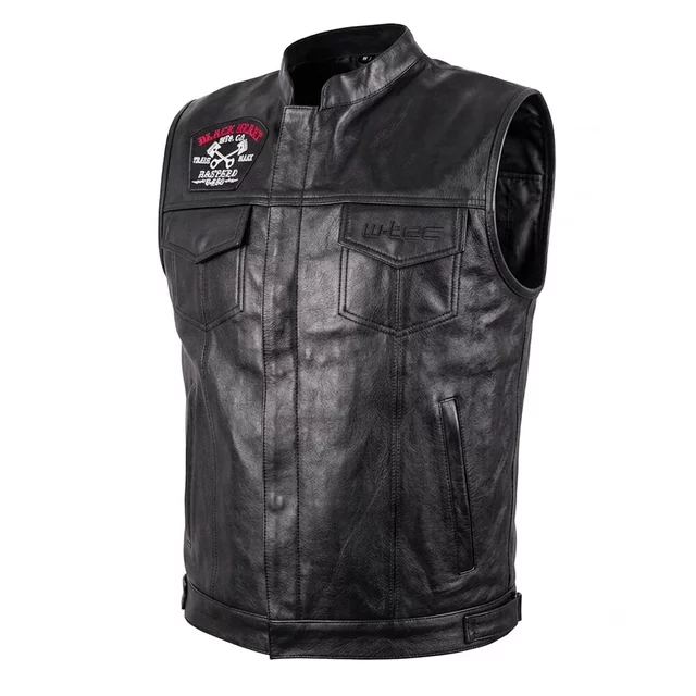 Moto vesta W-TEC Black Heart Rumbler II - čierna - čierna