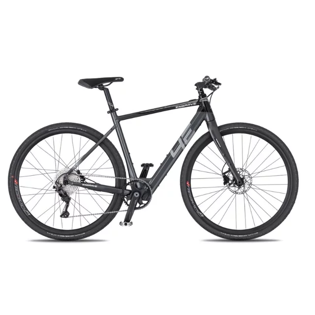 Gravel elektrobicykel 4EVER ENGRAVE FLAT 28" - titan/hologram - titan/hologram