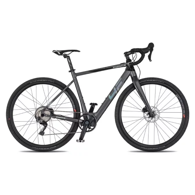 Gravel elektrobicykel 4EVER ENGRAVE PRO 28" - titan/hologram - titan/hologram
