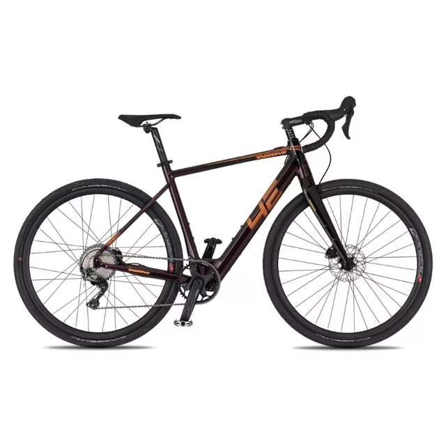 Gravel elektrobicykel 4EVER ENGRAVE PRO 28" - titan/hologram - velvet/metal bronze