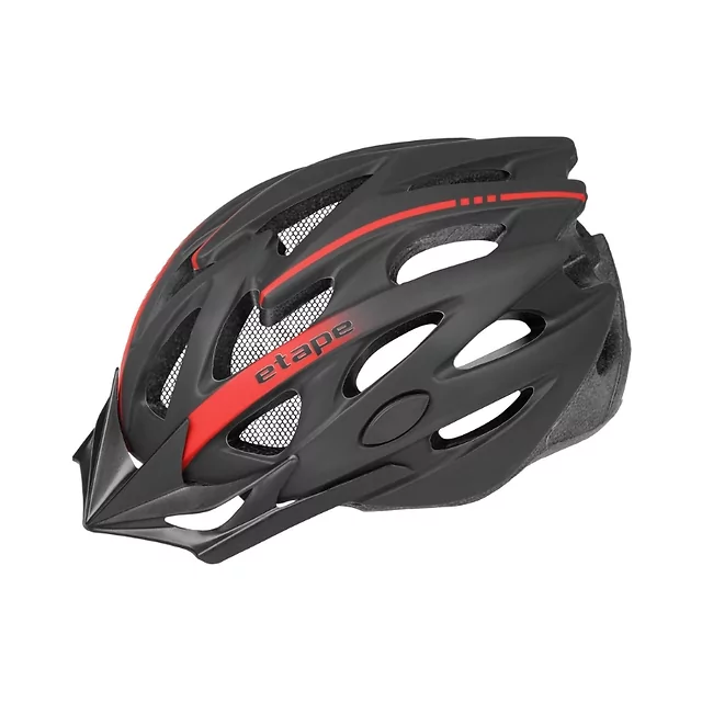 Cyklo prilba Etape Twister - čierna/červená mat