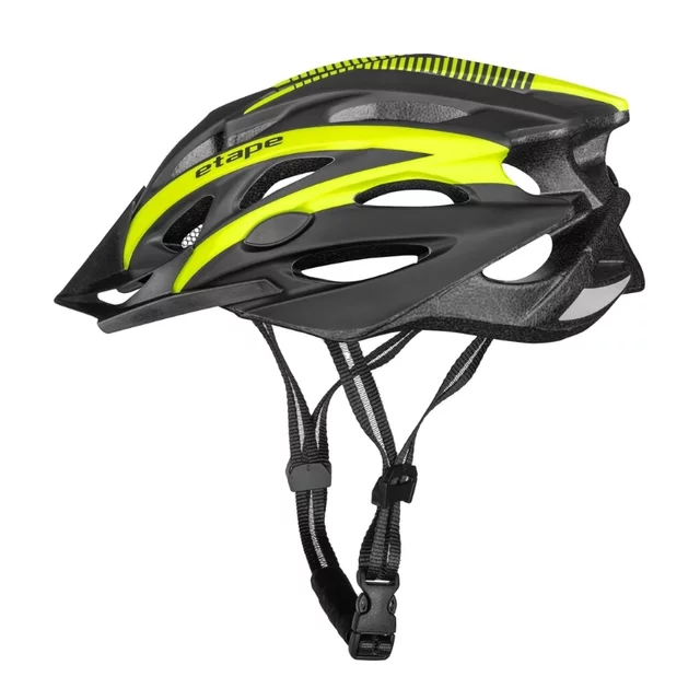 Cyklo prilba Etape Twister - čierna/červená mat - čierna/žltá fluo mat