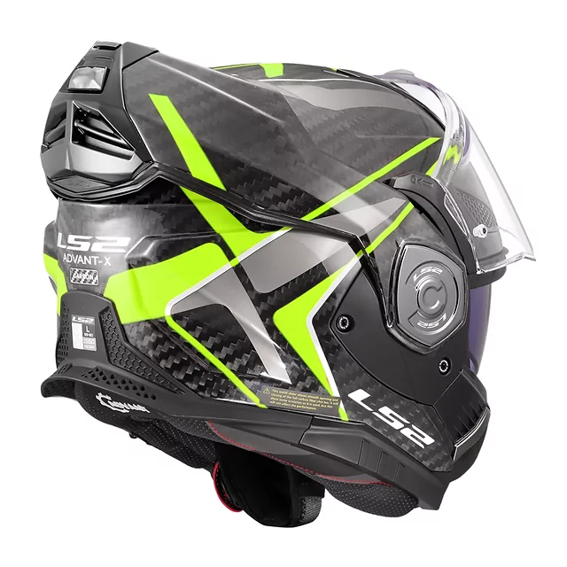 Preklápacia moto prilba LS2 FF901 Advant X C Future II H-V Yellow P/J