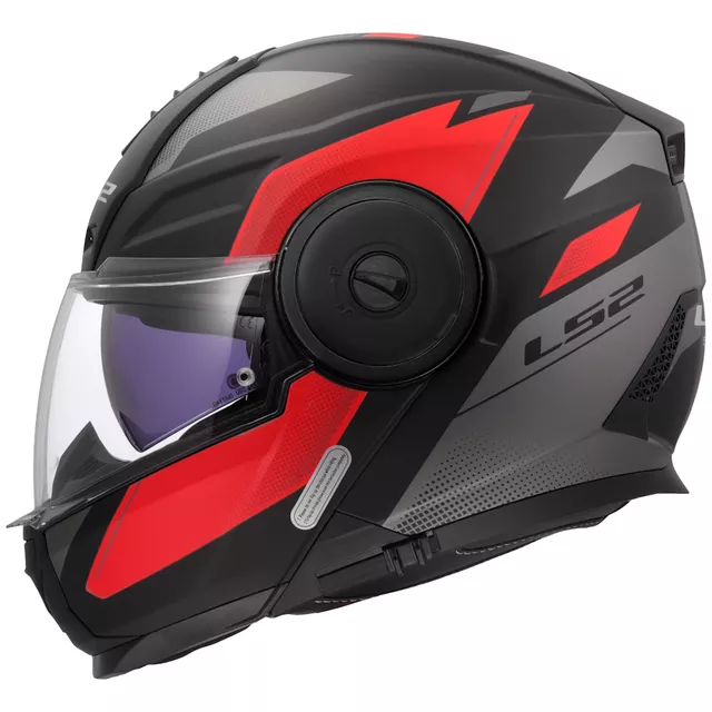 Výklopná moto prilba LS2 FF902 Scope II Duria Black Red