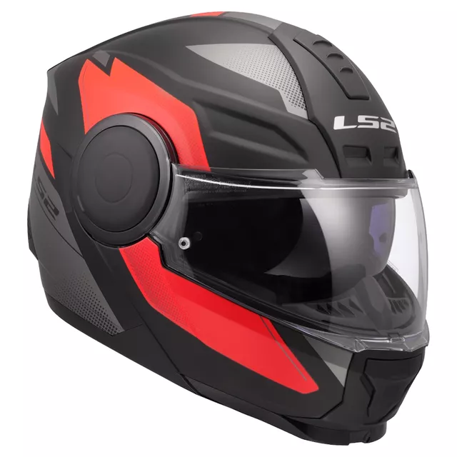 Výklopná moto prilba LS2 FF902 Scope II Duria Black Red