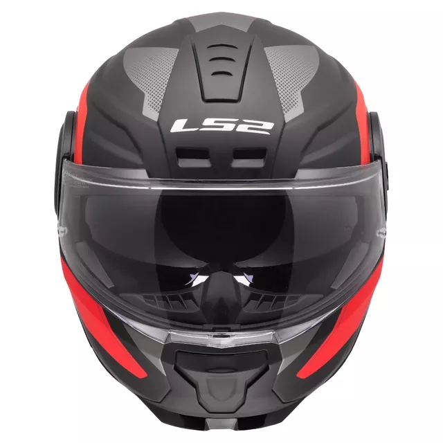 Výklopná moto prilba LS2 FF902 Scope II Duria Black Red