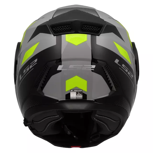 Výklopná moto prilba LS2 FF902 Scope II Duria Grey H-V Yellow