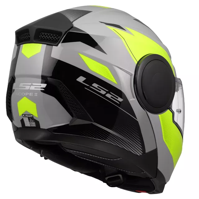 Výklopná moto prilba LS2 FF902 Scope II Duria Grey H-V Yellow