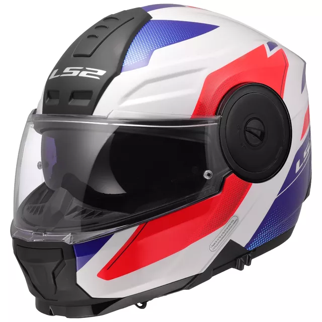 Výklopná moto prilba LS2 FF902 Scope II Duria White Blue Red
