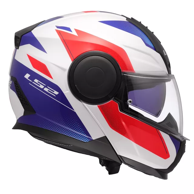 Výklopná moto prilba LS2 FF902 Scope II Duria White Blue Red