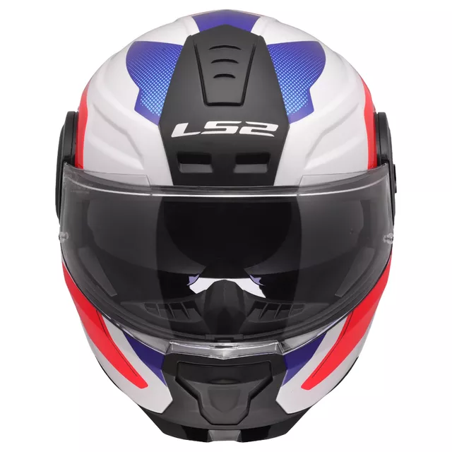Výklopná moto prilba LS2 FF902 Scope II Duria White Blue Red