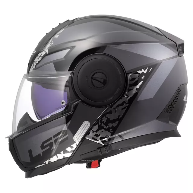 Výklopná moto prilba LS2 FF902 Scope II Oxyd Black Titanium